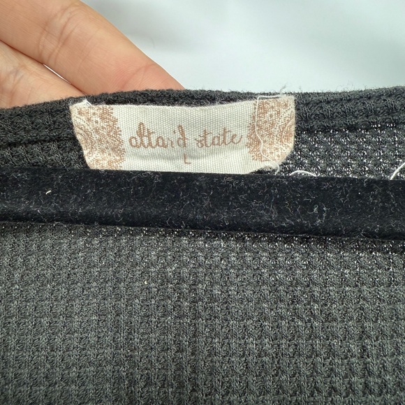 Altar'd State black Long Sleeve Blouse - Picture 3 of 4